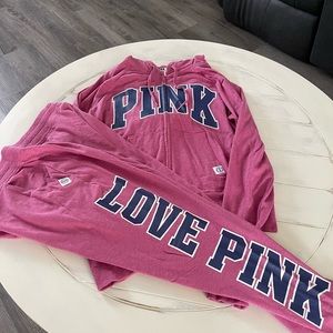 PINK Victoria's Secret Hoodie Jogger Set
